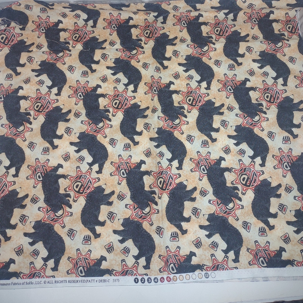 Bear Patterned Fabric